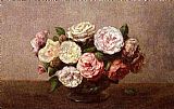 Bowl of Roses by Henri Fantin-Latour